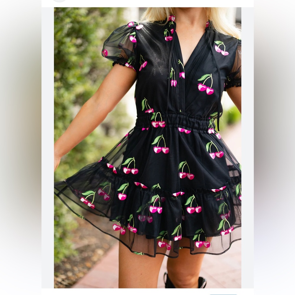 Buddy Love Clementine Mini Dress in Wild Cherries Size Small